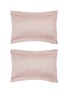 Main View - Click To Enlarge - CELSO DE LEMOS - Bourdon Pillowcase Set of 2 — 500 Nuage Rose