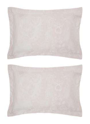 Main View - Click To Enlarge - CELSO DE LEMOS - Pompadour Pillowcase Set of 2 — 500 Nuage Rose