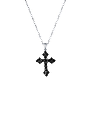 Main View - Click To Enlarge - LC COLLECTION JEWELLERY - Black Diamond 18K White Gold Pendant