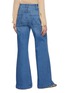 Back View - Click To Enlarge - MOTHER - The Hustler Roller Sneak Patch Pocket Flared Leg Jeans