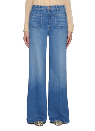 Main View - Click To Enlarge - MOTHER - The Hustler Roller Sneak Patch Pocket Flared Leg Jeans