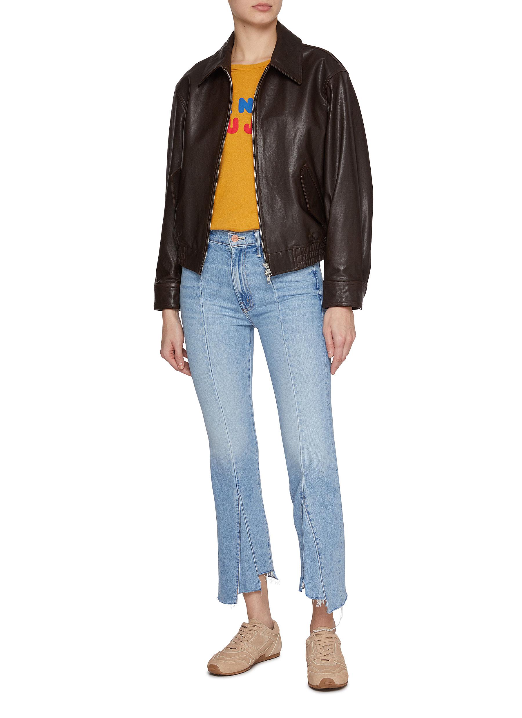 The Insider Frayed Hem Cropped Flared Leg Jeans - Thumbnail 2