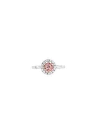 Main View - Click To Enlarge - LC COLLECTION JEWELLERY - 18K White Gold Diamond Pink Diamond Ring — Size US 6.25