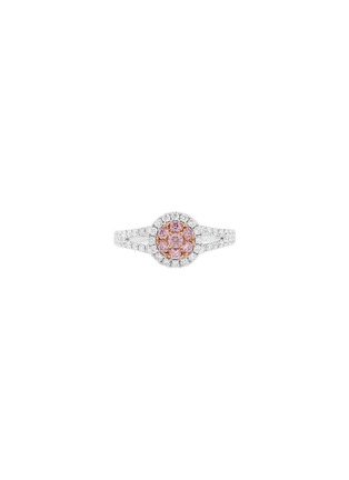 Main View - Click To Enlarge - LC COLLECTION JEWELLERY - 18K Gold Diamond Pink Diamond Ring — Size US 6.25