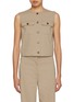 Main View - Click To Enlarge - THEORY - Trucker Cropped Vest
