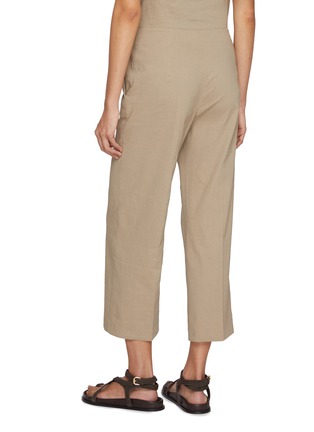 Back View - Click To Enlarge - THEORY - Cropped Wide Leg Pants