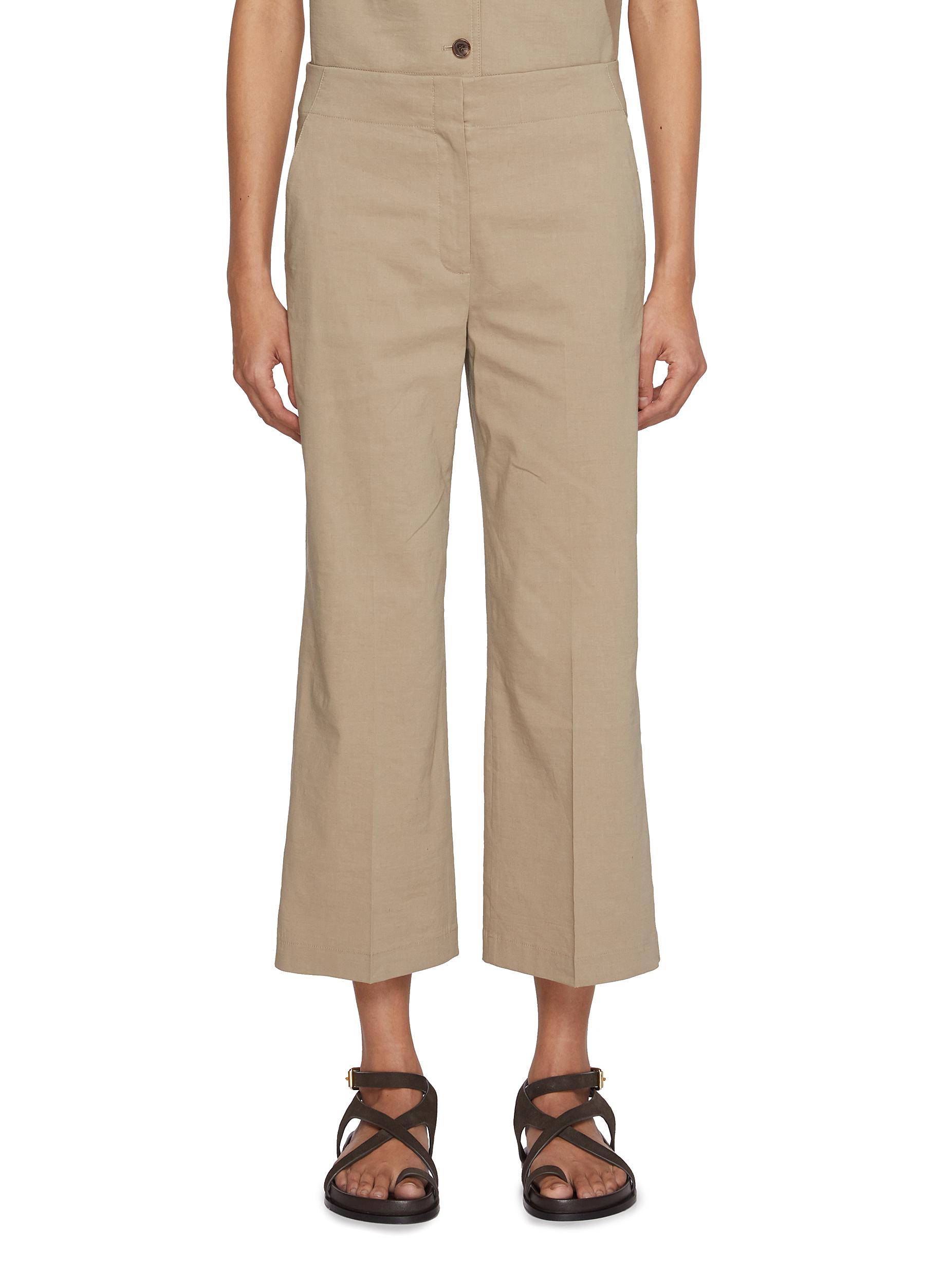 THEORY | Cropped Wide Leg Pants | Women | Lane Crawford