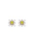 Main View - Click To Enlarge - LC COLLECTION JEWELLERY - 18K Pink Gold Platinum Diamond Earrings