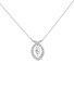 Main View - Click To Enlarge - LC COLLECTION JEWELLERY - 18K White Gold Diamond Pendant Necklace