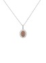 Main View - Click To Enlarge - LC COLLECTION JEWELLERY - 18K Rose Gold Platinum Diamond Pink Diamond Pendant Necklace