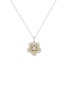 Main View - Click To Enlarge - LC COLLECTION JEWELLERY - 18K Gold Platinum Diamond Yellow Diamond Pendant Necklace