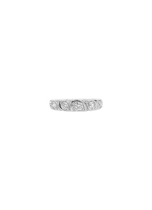 Main View - Click To Enlarge - LC COLLECTION JEWELLERY - 18K White Gold Diamond Ring — Size US 6