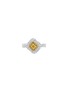 Main View - Click To Enlarge - LC COLLECTION JEWELLERY - Platinum Diamond Yellow Diamond Ring — Size US 6