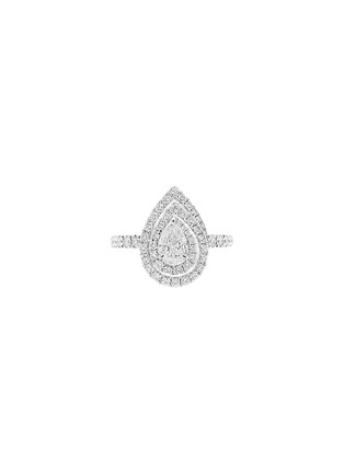 Main View - Click To Enlarge - LC COLLECTION JEWELLERY - Platinum Diamond Ring — Size US 6