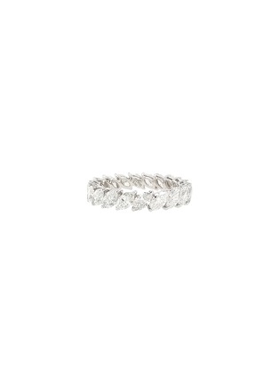 Main View - Click To Enlarge - LC COLLECTION JEWELLERY - Platinum Diamond Ring — Size US 6