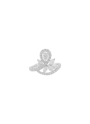 Main View - Click To Enlarge - LC COLLECTION JEWELLERY - Platinum Diamond Ring — Size US 6