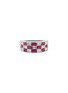 Main View - Click To Enlarge - LC COLLECTION JEWELLERY - Platinum Diamond Ruby Ring — Size US 6