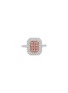 Main View - Click To Enlarge - LC COLLECTION JEWELLERY - 18 Rose Gold Platinum Diamond Pink Diamond Ring — Size US 6