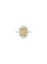 Main View - Click To Enlarge - LC COLLECTION JEWELLERY - 18 Gold Platinum Diamond Yellow Diamond Ring — Size US 6