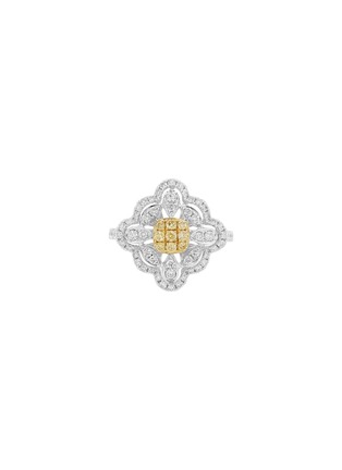 Main View - Click To Enlarge - LC COLLECTION JEWELLERY - 18K Gold Platinum Diamond Ring — Size US 6