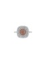 Main View - Click To Enlarge - LC COLLECTION JEWELLERY - 18 Rose Gold Platinum Diamond Pink Diamond Ring — Size US 6