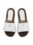 Detail View - Click To Enlarge - MIU MIU - Zoccoli Leather Wooden Clogs