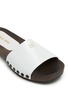 Detail View - Click To Enlarge - MIU MIU - Zoccoli Leather Wooden Clogs