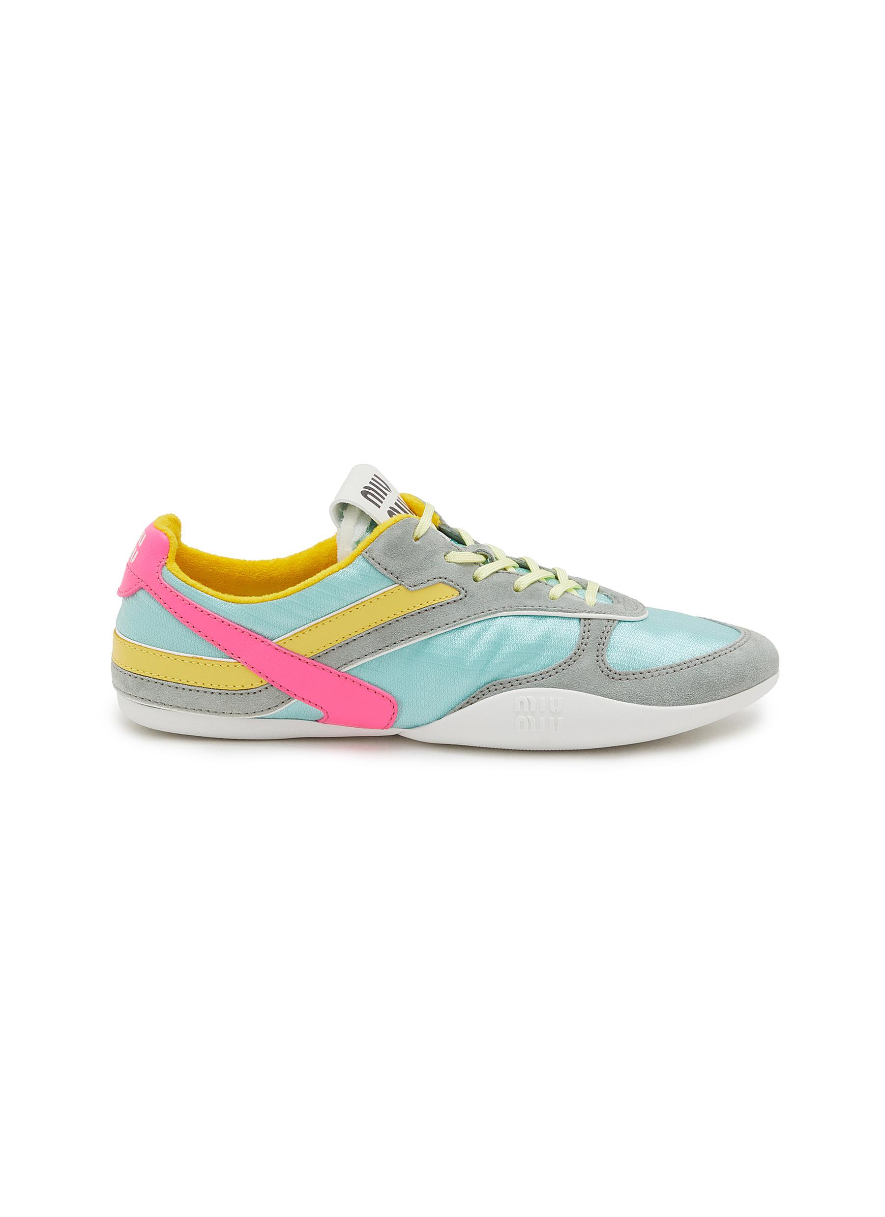 MIU MIU | Gymnasium Technical Fabric Suede Wonen's Sneakers