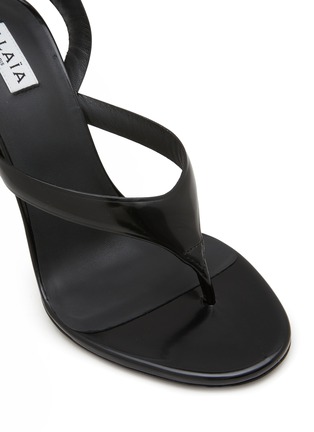 Detail View - Click To Enlarge - ALAÏA - 90 Patent Leather Thong Sandals