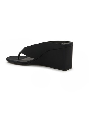  - ALAÏA - 75 Satin Wedge Thong Sandals