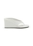 Main View - Click To Enlarge - ALAÏA - 75 Satin Wedge Thong Sandals