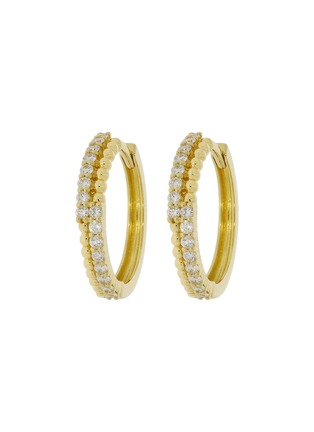 Main View - Click To Enlarge - LC COLLECTION JEWELLERY - Diamond 18K Gold Earrings