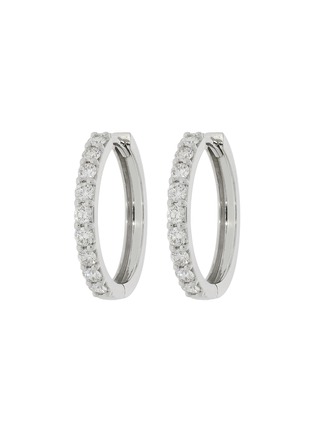 Main View - Click To Enlarge - LC COLLECTION JEWELLERY - Diamond 18K White Gold Earrings