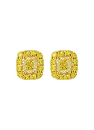 Main View - Click To Enlarge - LC COLLECTION JEWELLERY - Diamond 18K Gold Earrings