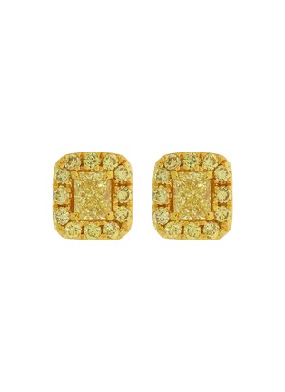 Main View - Click To Enlarge - LC COLLECTION JEWELLERY - Diamond 18K Gold Earrings