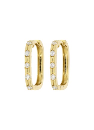 Main View - Click To Enlarge - LC COLLECTION JEWELLERY - Diamond 18K Gold Earrings