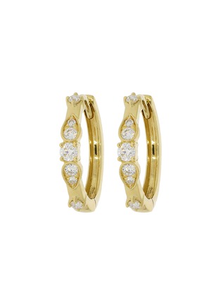 Main View - Click To Enlarge - LC COLLECTION JEWELLERY - Diamond 18K Gold Earrings