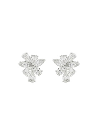 Main View - Click To Enlarge - LC COLLECTION JEWELLERY - Diamond 18K White Gold Earrings