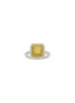 Main View - Click To Enlarge - LC COLLECTION JEWELLERY - Diamond 18K White Yellow Gold Ring — HK13