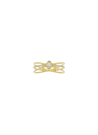 Main View - Click To Enlarge - LC COLLECTION JEWELLERY - Diamond 18K Gold Ring — US6.5