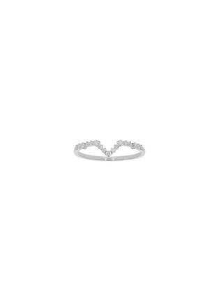 Main View - Click To Enlarge - LC COLLECTION JEWELLERY - Diamond 18K White Gold Ring — US6.5