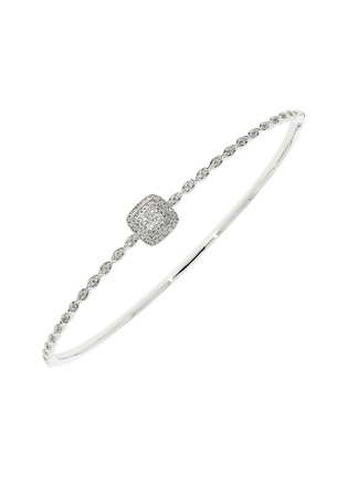 Main View - Click To Enlarge - LC COLLECTION JEWELLERY - Diamond 18K White Gold Bangle