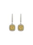 Main View - Click To Enlarge - LC COLLECTION JEWELLERY - Diamond 18K White Yellow Gold Drop Earrings