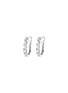 Main View - Click To Enlarge - LC COLLECTION JEWELLERY - Diamond 18K White Gold Hoop Earrings