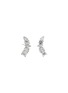 Main View - Click To Enlarge - LC COLLECTION JEWELLERY - Diamond 18K White Gold Stud Earrings