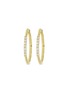 Main View - Click To Enlarge - LC COLLECTION JEWELLERY - Diamond 18K Gold Hoop Earrings