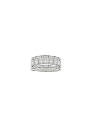 Main View - Click To Enlarge - LC COLLECTION JEWELLERY - Diamond 18K White Gold Ring — US 6.5