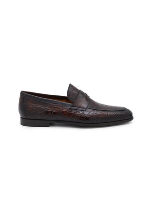 Main View - Click To Enlarge - MAGNANNI - Leather Penny Loafers