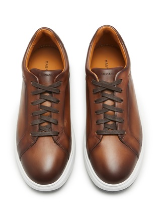 Detail View - Click To Enlarge - MAGNANNI - Bolty Deport Leather Low Top Men's Sneakers