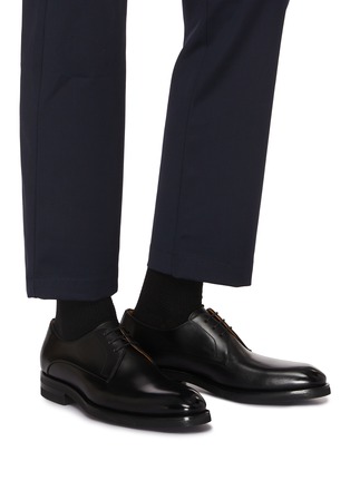 Figure View - Click To Enlarge - MAGNANNI - Wind Leeds Leather Oxford Shoes